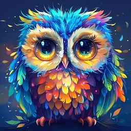 Набір Brushme Алмазна мозаїка Кольорова сова
BH037