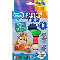 Набор для лепки из теста Lovin Fantasy Dough 41241, 6 цветов