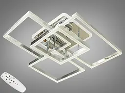 LED люстра стельова з диммерным пультом і підсвічуванням Diasha 7008NEW HR LED RGB dimmer