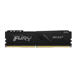 Модуль пам'яті для комп'ютера DDR4 16GB 3200 MHz Beast Black Kingston Fury (ex.HyperX) (KF432C16BB/16) - мініатюра 1