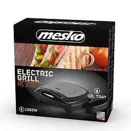 Контактний гриль Mesko MS 3035 Black - мініатюра 6