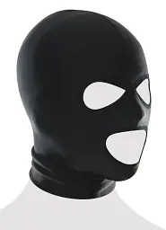 Маска Pipedream Fetish Fantasy Series Spandex 3 Hole Hood (чорний) - мініатюра 4
