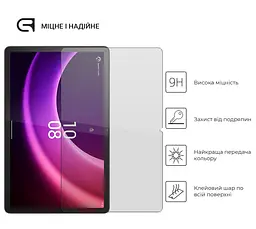 Захисне скло для планшета Lenovo Tab P11 (2nd Gen), Glass.CR, загартоване скло 9H, 2.5D, повне проклеювання, з олеофобним покриттям, проста установка та сумісність з чохлами всіх типів (Case friendly), ArmorStandart (ARM64130) - мініатюра 2