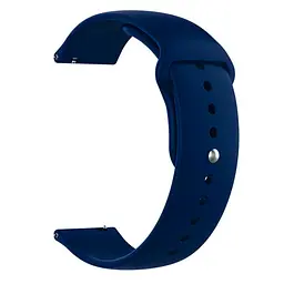 Ремінець Silicone 20mm Samsung Watch Active/Galaxy S4 42/44mm/Gear S2 Classic/Xiaomi Amazfit Blue Da