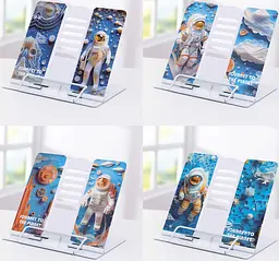 Підставка для книг металева Космонавт-3D, А5, 21x16.9x19 см - мініатюра 2