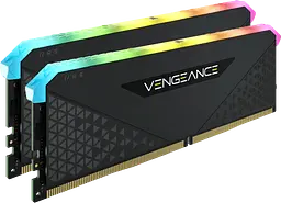 Оперативна пам'ять Corsair 32GB (2x16GB) DDR4 3200MHz Vengeance RGB RS Black (CMG32GX4M2E3200C16) Б/В - мініатюра 2
