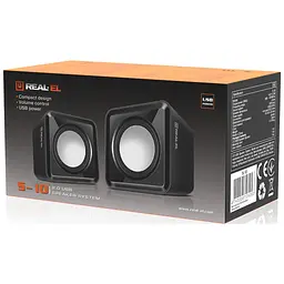 Акустична система REAL-EL S-10 USB Black (EL121100020) - мініатюра 10