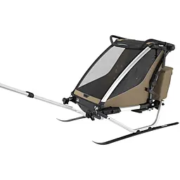 Дитяча коляска Thule Chariot Cross 2 Double (Faded Khaki) (TH 10201037) - мініатюра 9