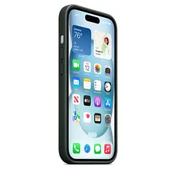 Чохол CasePro FineWoven Case with MagSafe Evergreen для iPhone 15 - мініатюра 7