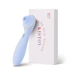 Вібратор KisToy Polly Plus Purple Вакуумний з підігрівом, 9х3,5 см бузковий - мініатюра 4
