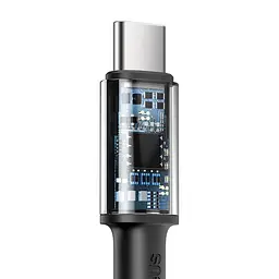 Кабель Baseus High Density Braided Cable Type-C to Type-C 100W 1m CATGD-01 Black - мініатюра 3