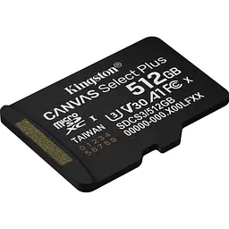 Карта пам'яті Kingston 512GB microSDXC class 10 UHS-I U3 V30 A1 Canvas Select Plus (SDCS3/512GBSP) - мініатюра 2