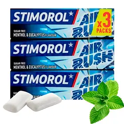 Жуйки Stimorol Air Rush Menthol Eucalyptus 3х10шт (17.02.2025) - мініатюра 2
