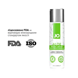 Змазка на водній основі JO H2O Organic Aloe (120 мл), зволожувальний та заспокійливий ефект - мініатюра 5