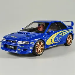 Колекційна металева модель автомобіля АвтоЕксперт Subaru Impreza WRX STI з інерцією, світлом та звуком 1:32 - мініатюра 2