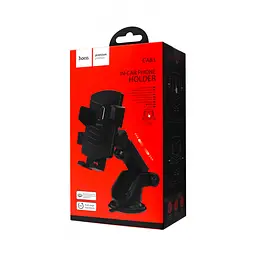 Тримач в машину Hoco CA83 David One Button Center Console чорний (34261) - мініатюра 2