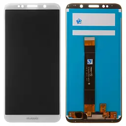 Дисплей для Huawei Honor 7A 5,45", Honor 7s, Honor Play 7, Y5 (2018), Y5 Prime (2018), білий, без рамки, High , (DUA-L22)