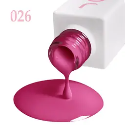 Гель-лак для нігтів рожевий 026 емаль JOIA vegan 6 мл - мініатюра 3