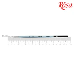 Пензель синтетика кругла лайнер Stream 123/7 №1 коротка ручка ROSA (4823098516996)