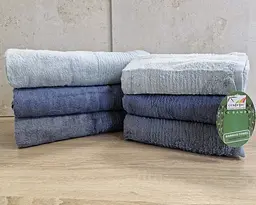 Набір турецьких махрових рушників Cestepe 50х90 3 штуки + 70х140 3 штуки Bamboo Sarev №2 - мініатюра 5