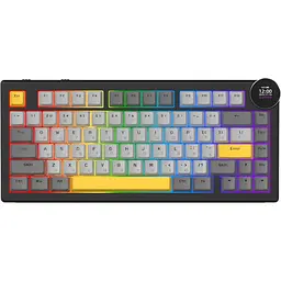 Клавіатура Ajazz AK820 V2 White Peach Switch Black/Grey/Yellow (AK820-V2-WP-BGY) [175696]