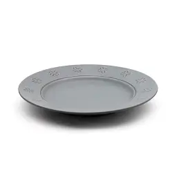 Тарілка обідня МВМ My Home 23 см сіра (KP-40 GRAY) - мініатюра 2