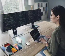 Зарядний пристрій мережевий D-Link DCF-241 240Вт GaN 4хUSB-С, 1xUSB-A, білий - мініатюра 8