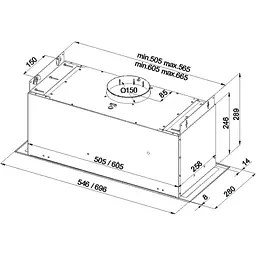 Витяжка вбудована Best Chef Smart box 1000 Inox 74 (OCAR70J4SR.S3.SA_BST) - мініатюра 6