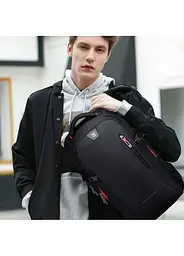 Рюкзак Oiwas Fashion Mens Backpack Oxford OCB4313WG 29L чорний - мініатюра 9