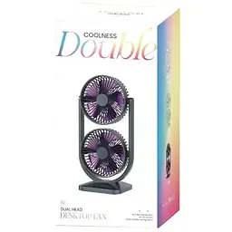 Настільний вентилятор S30 Dual-Fan 3000mAh Black - мініатюра 3