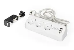 Digitus Блок розеток DIGITUS Office, 3xSchuko, 2xUSB-A, 1xUSB-C, 16A, 1.5м, вилка Schuko, білий - мініатюра 10