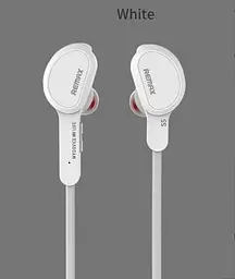 Вакуумні Bluetooth навушники гарнітура Remax RB-S5 Sport White - мініатюра 2