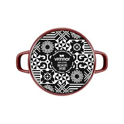 Каструля з кришкою Vitrinor Garnet 2114830 26 см 5 л бордова - мініатюра 3