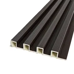 Декоративна стінова рейка Sticker Wall 160x23x3000мм (D) SW-00001537 Темно-коричнева
