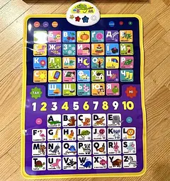 Плакат для навчання дітей українською та англійською мовами Kids Hits