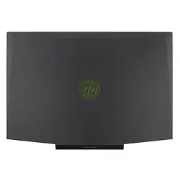 Кришка матриці для HP Pavilion Gaming 15-DK 15T-DK, (Чорна, Зелений логотип, Оригінал)