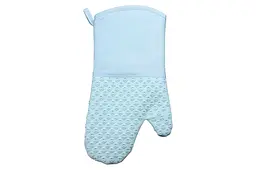 Рукавичка-прихватка Ardesto Tasty Baking, 35х19см, силікон, бавовна, блакитний (AR2327T) - мініатюра 3