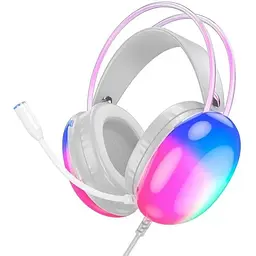 Навушники Hoco rich gaming headphones W109 RGB AUX+USB, 2m
