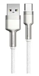 Кабель Baseus Cafule Series Metal Cable USB to Type-C 66W 1m CAKF000102 White - мініатюра 2