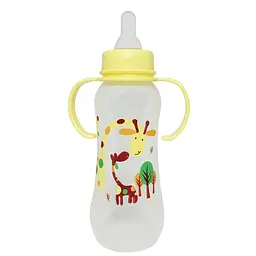 Пляшечка пластикова з ручками MGZ-0207(Yellow) 250 мл - мініатюра 2