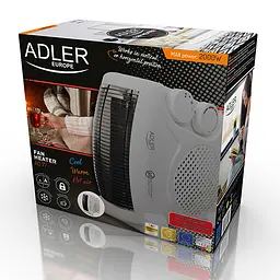 Тепловентилятор Adler AD 77 white - мініатюра 5