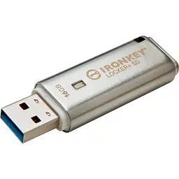 USB флеш-накопичувач Kingston IronKey Locker Plus 50 16GB USB-A 3.2 Gen 1 Silver [IKLP50/16GB] [101526] - мініатюра 3