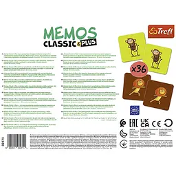 Настільна гра Trefl Memos Classic Plus Рухайся та грай 36 карт (2271) - мініатюра 3