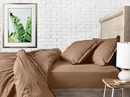 Простирадло Cosas на резинці 80х160 rum, коричневий (Brown_80х160х20) - мініатюра 2