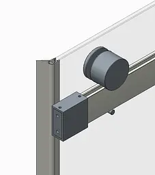 Двері в нішу Koer SR SD01-120x200-TR-02 прозоре скло Easy Clean 8 мм, нікель KR5379, універсальні, прозорий, нержавіюча сталь - мініатюра 2