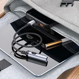Портативний прикурювач запальничка Hoco UA30 Type-C Black - мініатюра 5