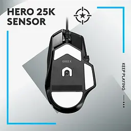 Миша комп'ютерна Logitech G502 X Black (910-006138, 910-006140) - мініатюра 6