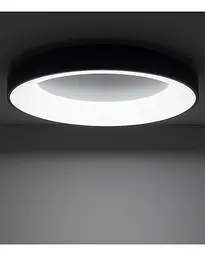 Світильник стельовий Nowodvorski 11212 Nikki Round LED 1x60W 4000K 5400Lm IP20 чорний - мініатюра 2