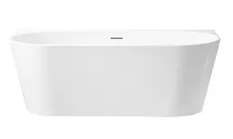 Ванна акрилова пристінна Rea Capri 170x75 white REA-W9801, Білий - мініатюра 2