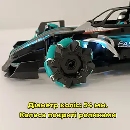 Машинка на радіокеруванні Racing Стиль Формула-1, пускає пар, світиться - мініатюра 6